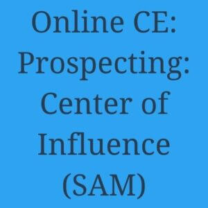 Online CE - Prospecting: Center of Influence (SAM)
